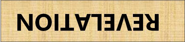 INDIRECT REVELATION FROM GOD